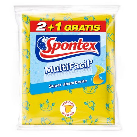 Spontex Bayeta Multifacil' Formato Especial Bayeta multiusos super absorbente 3 uds