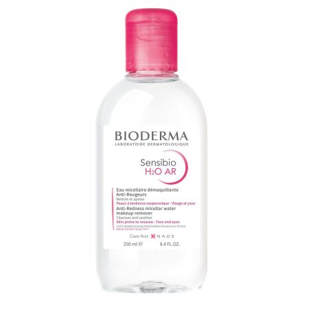 Bioderma Sensibio H2o Ar Eau Micellaire Démaquillante Anti-Rougeurs Agua micelar dermatológica antirojeces limpia desmaquilla y calma 250 ml