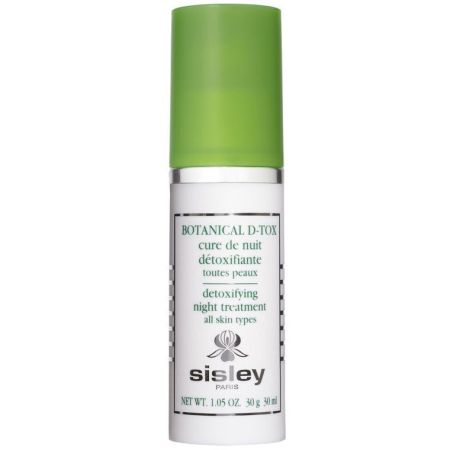 Sisley Botanical D-Tox Cure De Nuit Détoxifiante Crema de noche revitalizante combate los signos de fatiga piel reluciente y descansada 30 ml