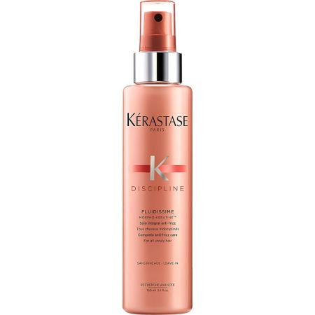 Kerastase Discipline Fluidissime Soin Intégral Anti-Frizz Protector térmico disciplinante aporta brillo para cabello rebelde 150 ml