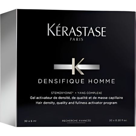 Kerastase Densifique Homme Gel Activateur De Densité Tratamiento intensivo para hombre densifica e hidrata el cabello fino 30x6 ml