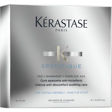 Kerastase Specifique Cure Apaisante Anti-Inconforts Tratamiento intensivo calmante para cuero cabelludo sensible 12x6 ml