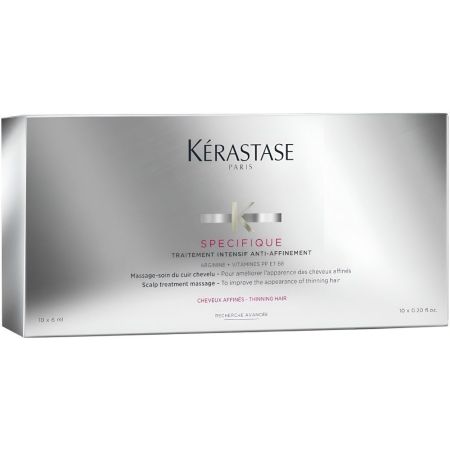 Kerastase Specifique Traitement Intensif Anti-Affinement Tratamiento anticaída intensivo restaura la elasticidad para todo tipo de cabello 42x6 ml