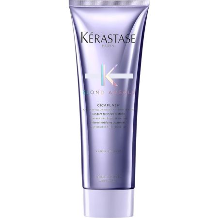 Kerastase Blond Absolu Cicaflash Acondicionador fortificante e hidratante llena la fibra y fortalece para cabello rubio 250 ml