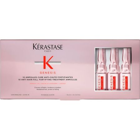 Kerastase Genesis 10 Ampoules Cure Anti-Chute Fortifiantes Ampollas de tratamiento estimulante anticaida para cabello debilitado 10x6 ml