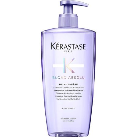 Kerastase Blond Absolu Bain Lumière Shampooing Hydratant Iluminateur Champú hidratante iluminador para cabello decolorado con mechas y grises