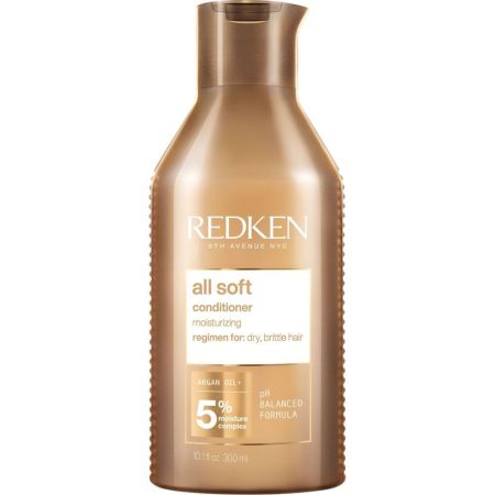 Redken All Soft Conditioner Acondicionador nutritivo acabado suave y saludable para cabello seco 300 ml