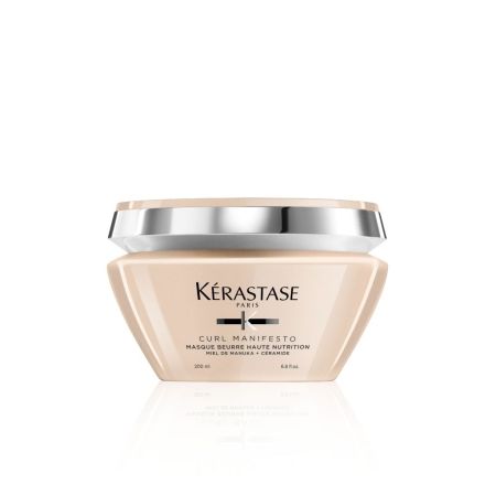 Kerastase Curl Manifesto Masque Beurre Haute Nutrition Mascarilla extra nutritiva con miel de manuka y cerámida para cabellos ondulados 200 ml