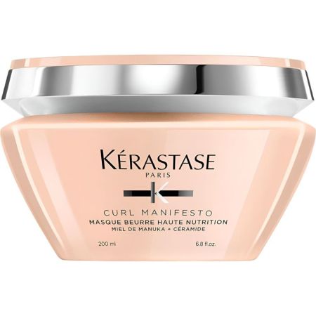 Kerastase Curl Manifesto Masque Beurre Haute Nutrition Mascarilla extra nutritiva con miel de manuka y cerámida para cabellos ondulados 200 ml