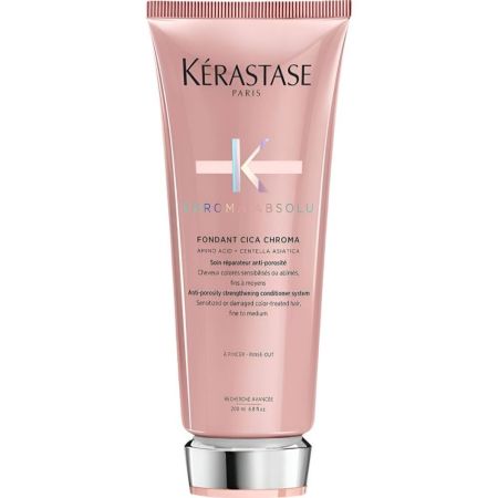 Kerastase Chroma Absolu Fondant Cica Chroma Acondicionador reparador antiporosidad para cabello coloreado y dañado 200 ml