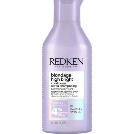 Redken Blondage High Bright Conditioner Acondicionador elimina los agente manteniendo el brillo y la luminosidad para cabello rubio y apagado 300 ml