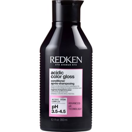 Redken Acidic Color Gloss Conditioner Acondicionador sin sulfatos limpia recupera el brillo e intensifica el color para cabello colorado