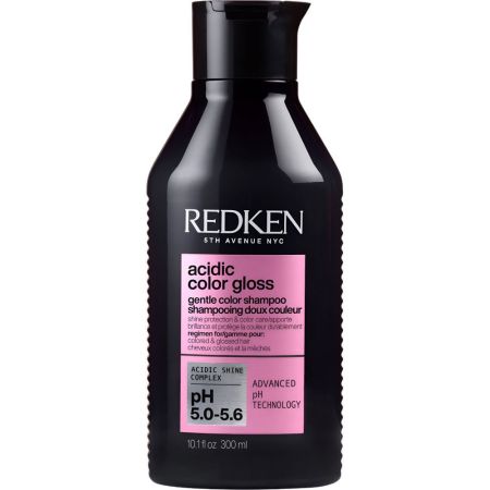 Redken Acidic Color Gloss Shampoo Champú sin sulfatos limpia recupera el brillo e intensifica el color para cabello colorado