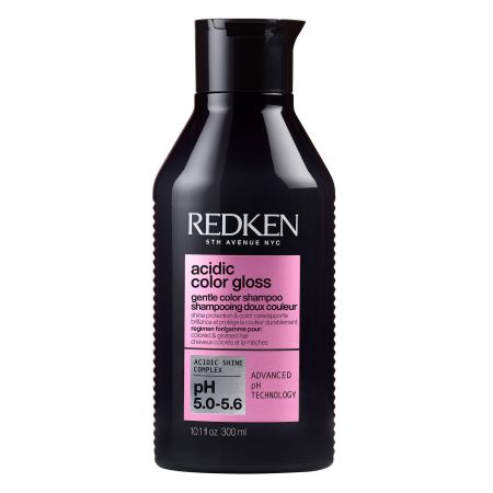 Redken Acidic Color Gloss Shampoo Champú sin sulfatos limpia recupera el brillo e intensifica el color para cabello colorado