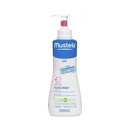 Mustela Hydra-Bebé 0% Body Lotion Hidratante corporal diaria para la piel del bebé 500 ml