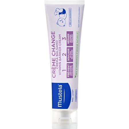 Mustela Crema Bálsamo 1-2-3 Crema de pañal sin parabenos ni perfume previene alivia y repara irritaciones y rojeces