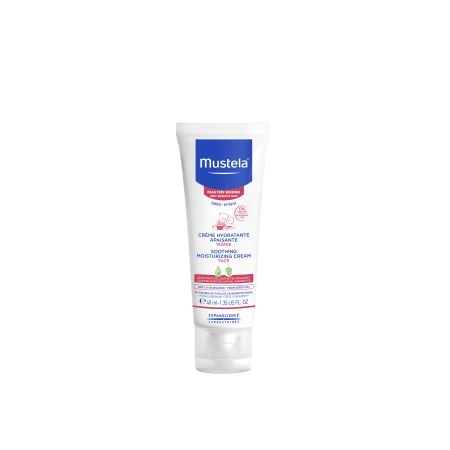 Mustela Créme Hydratante Apaissante Visage Crema facial alivia las pequeñas rojeces visibles y la sensación de picor y de tirantez 40 ml