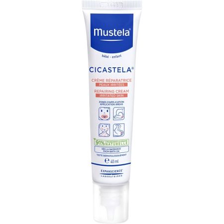 Mustela Cicastela Crema Reparadora Crema reparadora para pieles irritadas repara alivia y purifica 40 ml