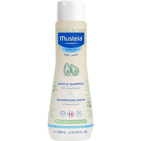 Mustela Gentle Shampoo Champú suave lava evitando pequeños nudos ideal para el cabello fino y delicado del bebé 200 ml