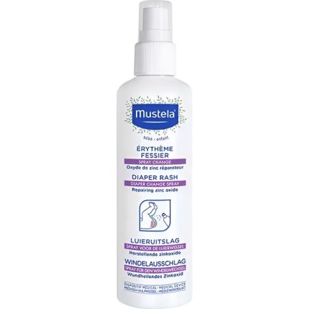 Mustela Spray Cambio De Pañal Diaper Rash Spray higiénico para cambio de pañal indicado en caso de dermatitis del pañal leve a moderada 75 ml