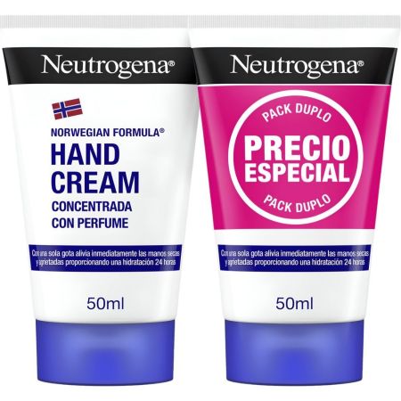 Neutrogena Concentrada Crema De Manos Duplo Crema de manos concentrada hidratación intensa para manos secas o agrietadas 2x50 ml