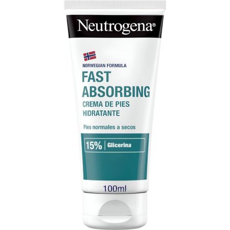 Neutrogena Crema Pies Absorción Inmediata Ligera Crema para pies hidratante de absorción inmediata 24 horas 100 ml