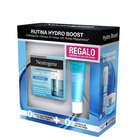 Neutrogena Hydro Boost Gel De Agua+Contorno Ojos Gratis Estuche Gel de agua ayuda a reconstruir la epidermis proteger tu piel y liberar hidratación todo el día 50 ml