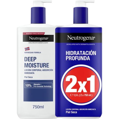 Neutrogena Reparación Intensa Loción Corporal 2x1 Formato Especial Loción corporal reparadora e hidratante 24 horas 2x400 ml