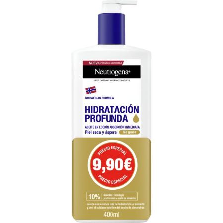 Neutrogena Hidratación Profunda Loción Corporal Precio Especial Loción corporal reparadora e hidratante 24 horas 400 ml