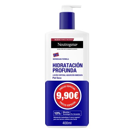 Neutrogena Hidratación Profunda Loción Corporal Precio Especial Loción corporal reparadora e hidratante 24 horas 400 ml