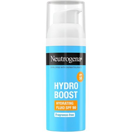 Neutrogena Hydro Boost Hydrating Fluid Spf 50 Fluido hidratante ultraligero preserva y fortalece la barrera cutánea con ácido hialurónico 50 ml