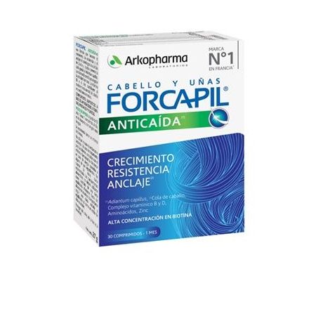 Arkopharma Forcapil Anticaída Complemento Alimenticio Complemento alimenticio refuerza la fibra capilar y aumenta su resistencia 30 uds