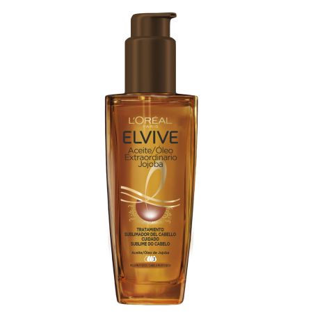 Elvive Aceite Extraordinario Jojoba Tratamiento Sublimador Aceite extraordinario y extranutritivo porporciona vitalidad sin efecto graso 100 ml