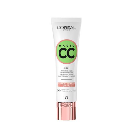 L'Oreal Magic Cc 5 In 1 Crema hidratante con color de cobertura ligera antirrojeces corrigue y neutraliza 24 horas