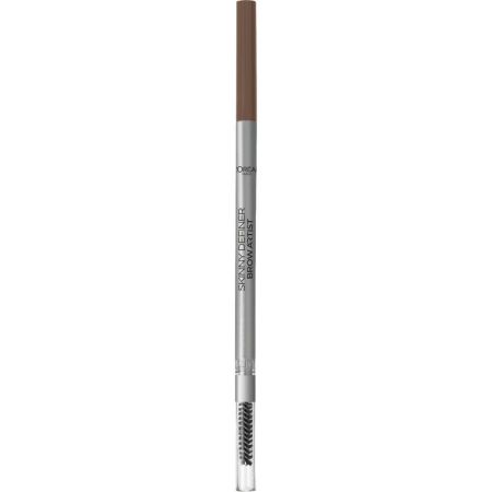 L'Oreal Skinny Definer Lápiz de cejas automático ultrafino con cepillo para líneas perfectas y acabado natural