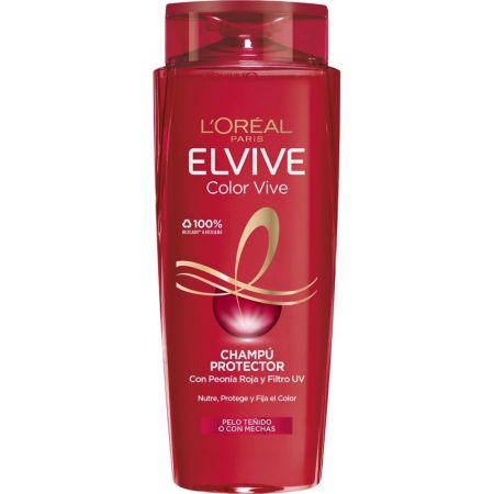 Elvive Color Vive Champú Protector Champú protector nutritivo y fijador del color para cabello teñido o con mechas