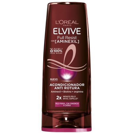 Elvive Full Resist Acondicionador Anti Rotura Acondicionador antirotura desenreda suavemente protegiendo para cabello frágil con tendencia a caerse 300 ml