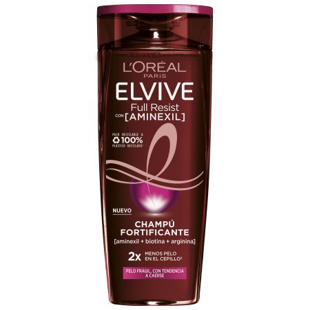 Elvive Full Resist Champú Fortificante Champú fortificante protege y refuerza hasta las puntas para cabello revitalizado y resistente 380 ml