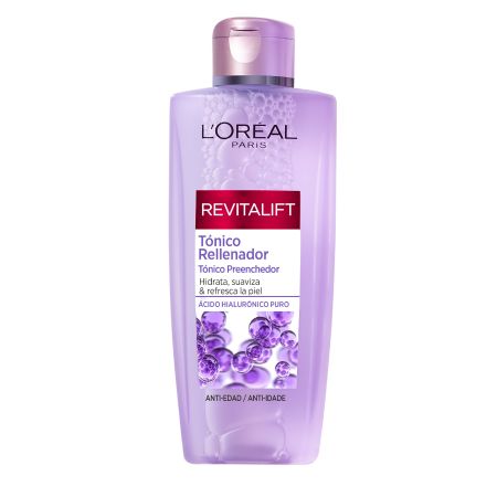 L'Oreal Revitalift Tónico Rellenador Tónico rellenador antiedad hidrata suaviza y refresca con ácido hialurónico puro 200 ml