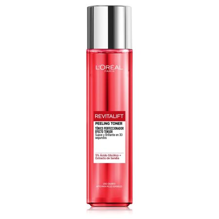 L'Oreal Revitalift Peeling Toner Tónico Perfeccionador Efecto Tensor Tónico suaviza e ilumina en 30 segundos efector tensor 180 ml