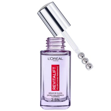 L'Oreal Revitalift Filler [+ Ácido Hialurónico] Sérum De Ojos Sérum de ojos rellena patas de gallo y corrige ojeras efecto refrescante 15 ml