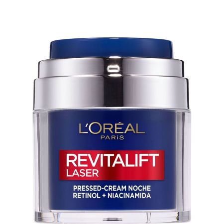 L'Oreal Revitalift Laser Pressed-Cream Retinol+Niacinamida Noche Crema de noche reduce arrugas y uniforma el tono de la piel 50 ml