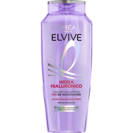 Elvive Hidra [Hialurónico] Champú Champú rellena la fibra capilar con ácido hialurónico 72 horas de hidratación para cabello deshidratado 400 ml