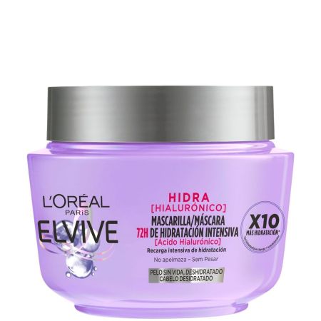 Elvive Hidra Mascarilla 72h De Hidratación Intensiva Mascarilla cabello con más cuerpo e hidratación 310 ml