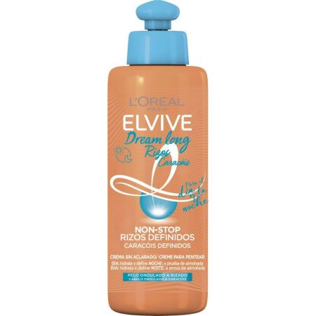 Elvive Dream Long Rizos Caracóis Non-Stop Rizos Definidos Acondicionador sin aclarado logra rizos definidos protege y revitaliza para cabello ondulado 200 ml