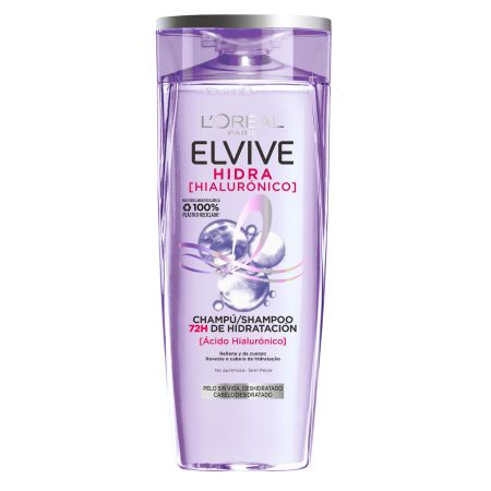 Elvive Hidra [Hialurónico] Champú Champú rellena la fibra capilar con ácido hialurónico 72 horas de hidratación para cabello deshidratado 700 ml