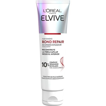 Elvive Bond Repair Acondicionador Acondicionador reparador protege y suaviza la fibra capilar en profundidad para cabello dañado 200 ml