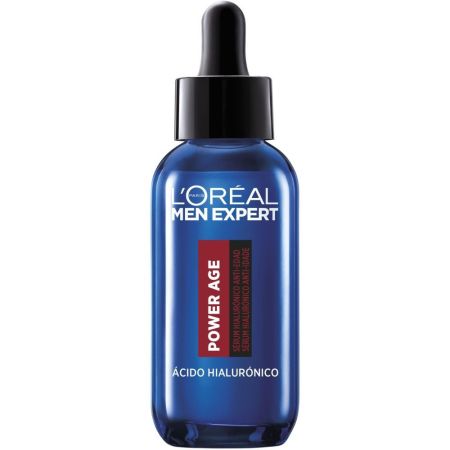 L'Oreal Men Expert Power Age Sérum Hialurónico Anti-Edad Sérum antiedad de textura fresca y suave reafirma y reduce visiblemente arrugas con ácido hialurónico 30 ml