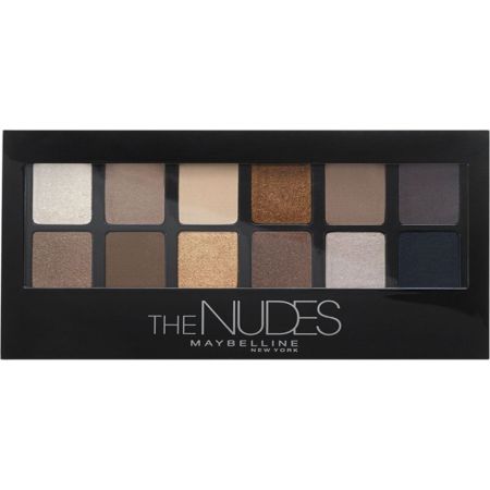 Maybelline The Nudes Paleta Paleta de sombras de ojos combina sus colores nudes tierra y marrones para infinitos looks de día o noche