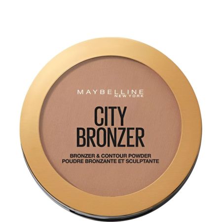 Maybelline City Bronzer Bronzer & Contour Powder Polvos compactos bronceadores para bronceado ligero y natural con acabado mate